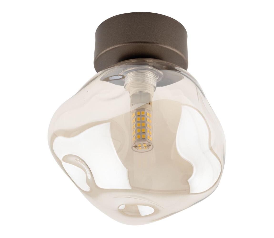 Stropní svítidlo LAVA 1xG9/8W/230V bronzová/kouřová béžová