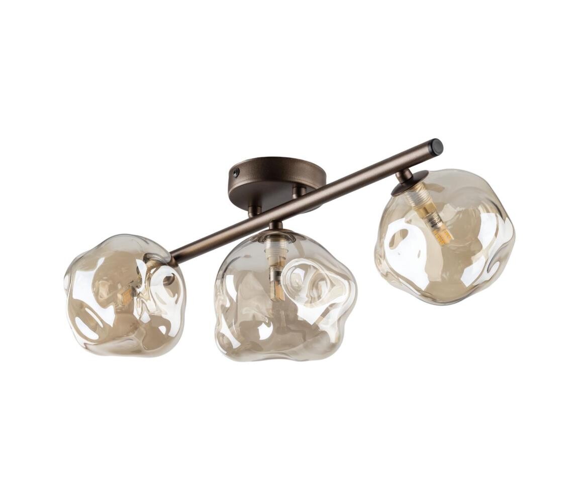 Přisazený lustr LAVA 3xG9/8W/230V bronzová/kouřová béžová