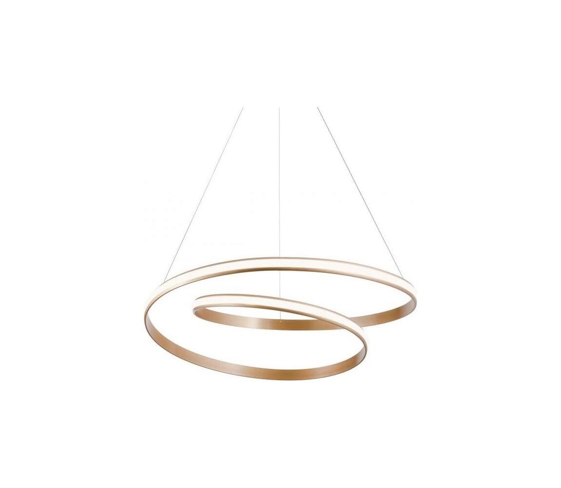 Redo Redo 01-1891 - LED Stm lustr na lanku TORSION LED/35W/230V 4000K pr. 75 cm bronz