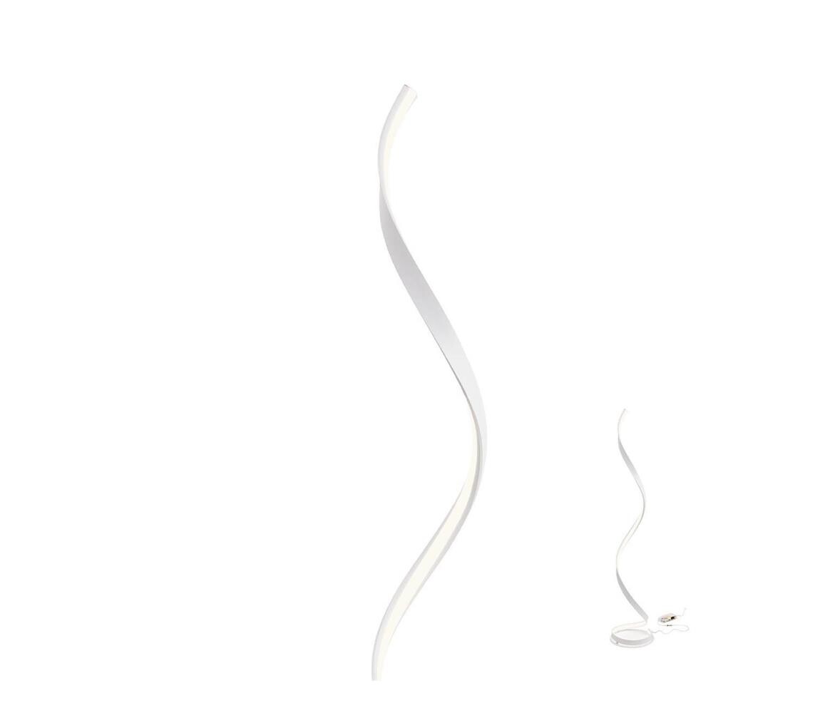 Redo Redo 01-1797 - LED Stmívatelná stojací lampa TORSION LED/24W/230V 3000K bílá