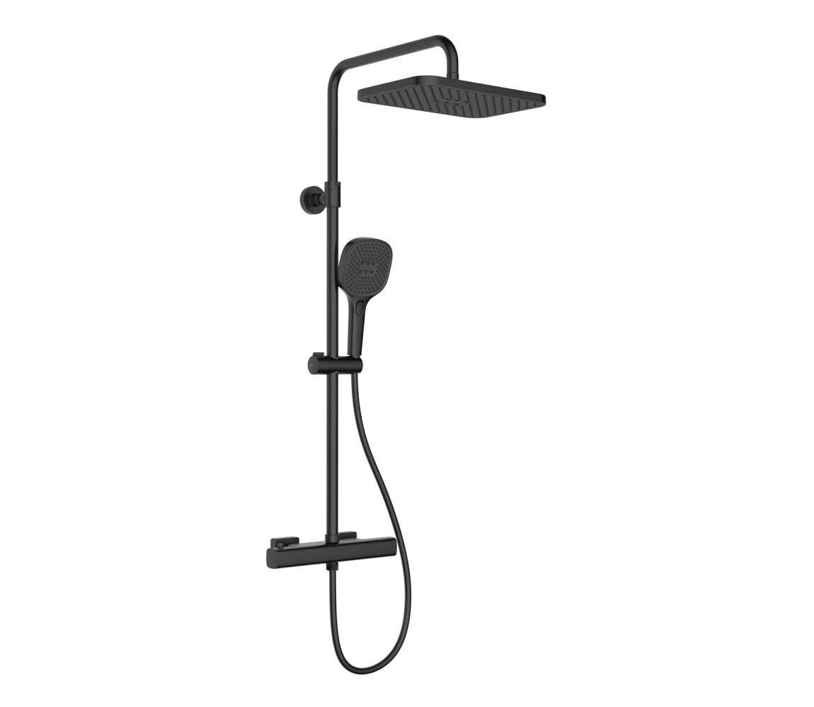 KFA Armatura KFA Armatura 5756-910-81 - Sprchová sada s termost. baterií MALAGA černá