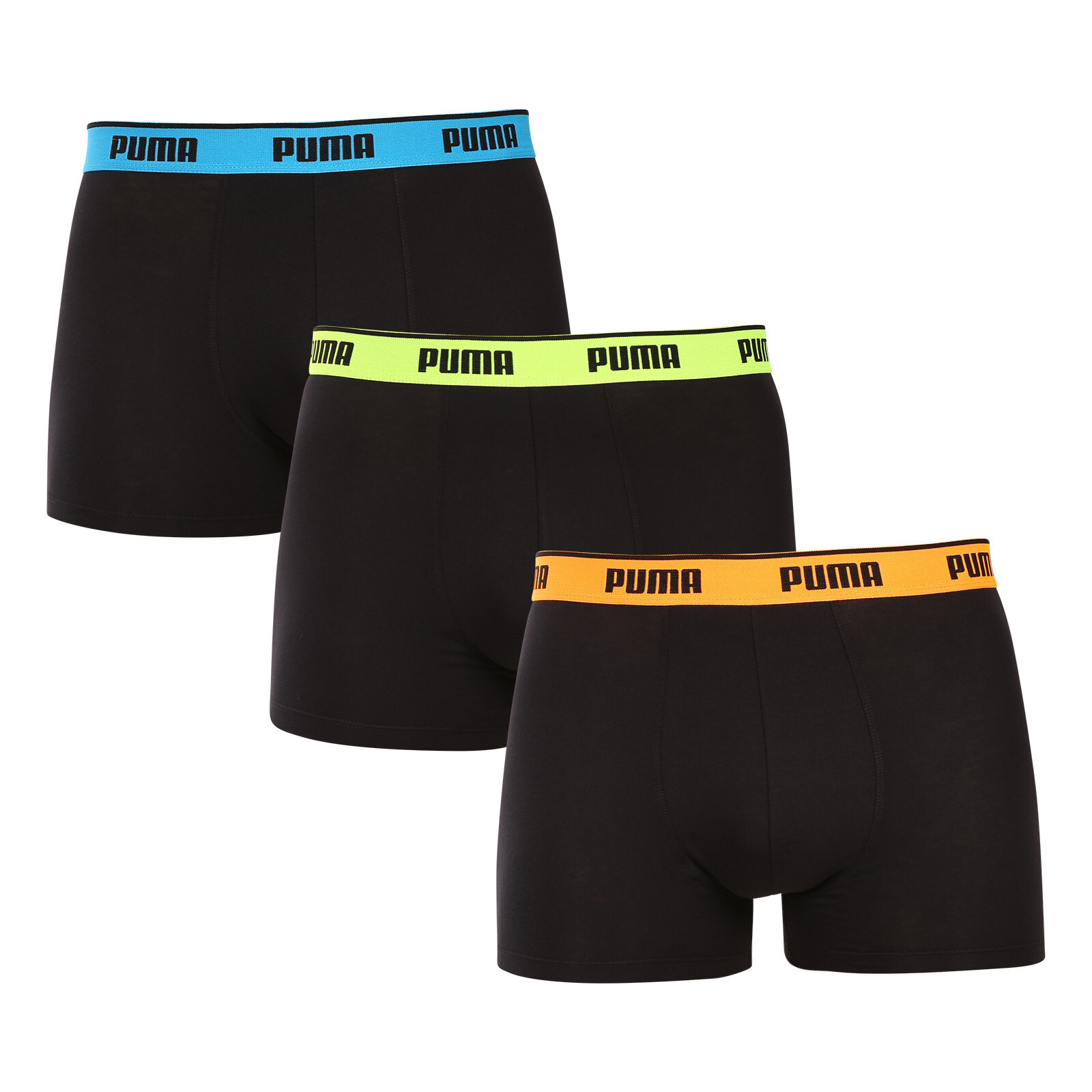 3PACK pánské boxerky Puma černé (701234187 006) XL, trenky / trenýrky
