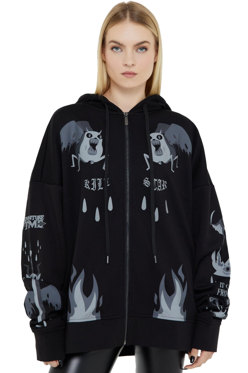 mikina dámská KILLSTAR x ADVENTURE TIME - Demon Eyes - Black XS