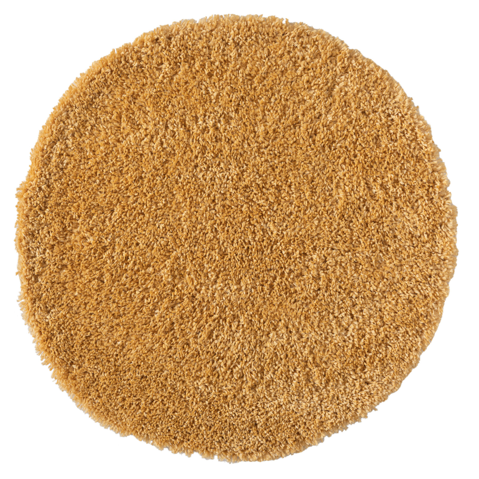 Kusový koberec My Shaggy goldgelb kruh, 100x100, žlutá, chodba / předsíň, My Flair