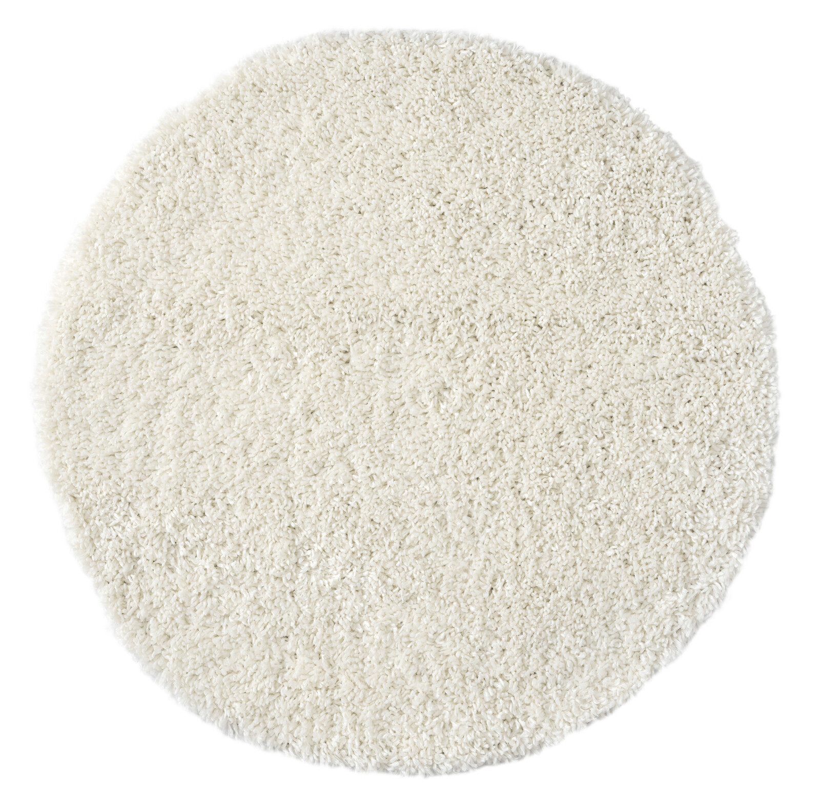 Kusový koberec My Shaggy creme kruh, 100x100, bílá, chodba / předsíň, My Flair