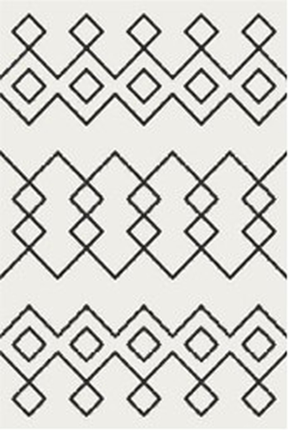 Kusový koberec Moroccan Dream weiß kruh, 140x140, černobílá, ložnice, My Flair