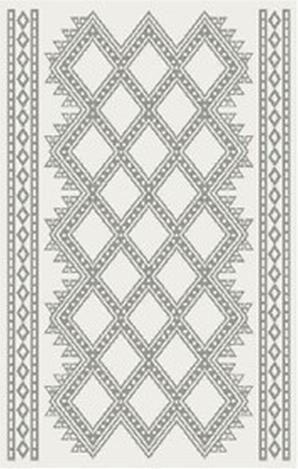 Kusový koberec Moroccan Desert weiß-grau kruh, 140x140, černobílá, ložnice, My Flair