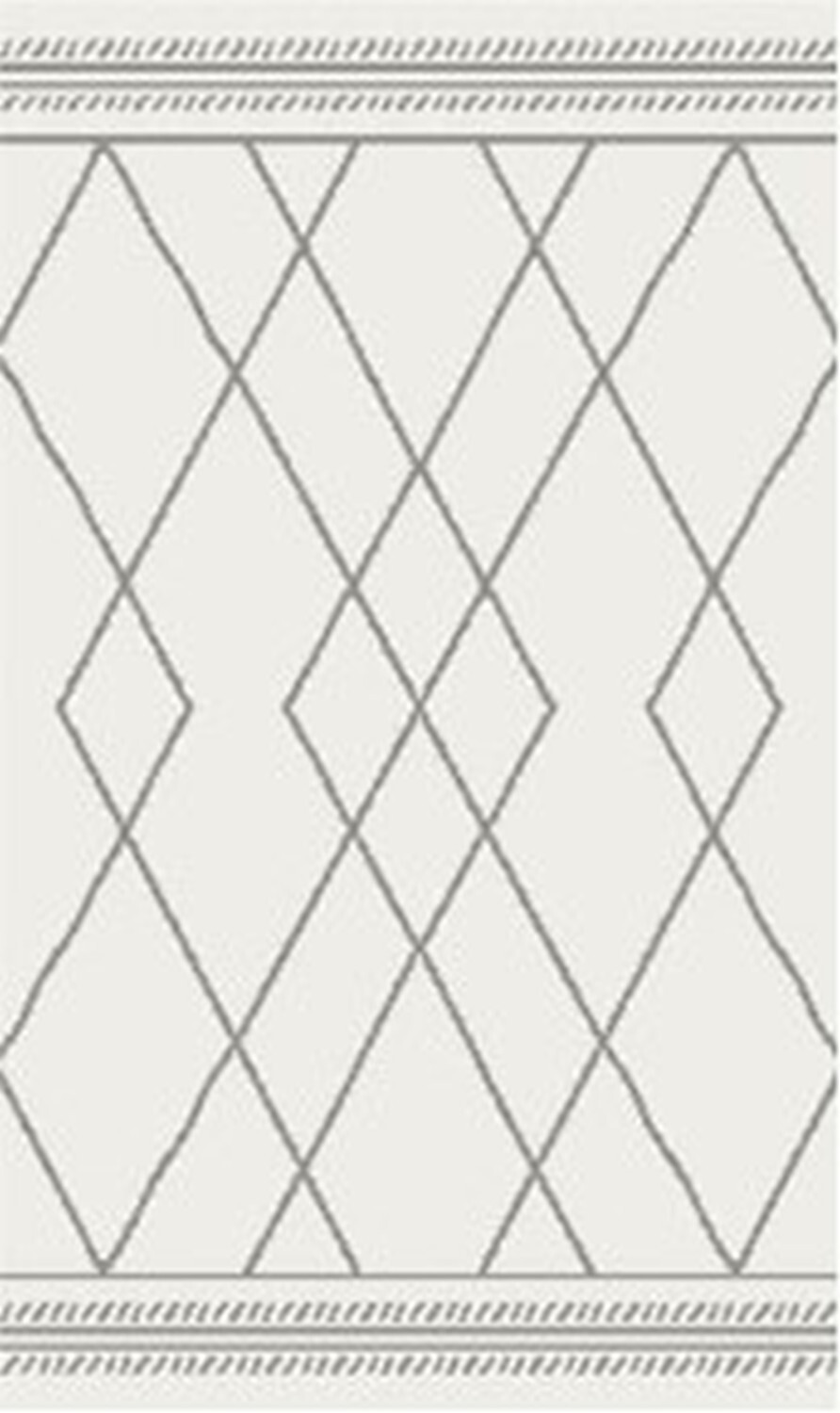 Kusový koberec Moroccan Desert weiß-schwarz kruh, 140x140, černobílá, ložnice, My Flair