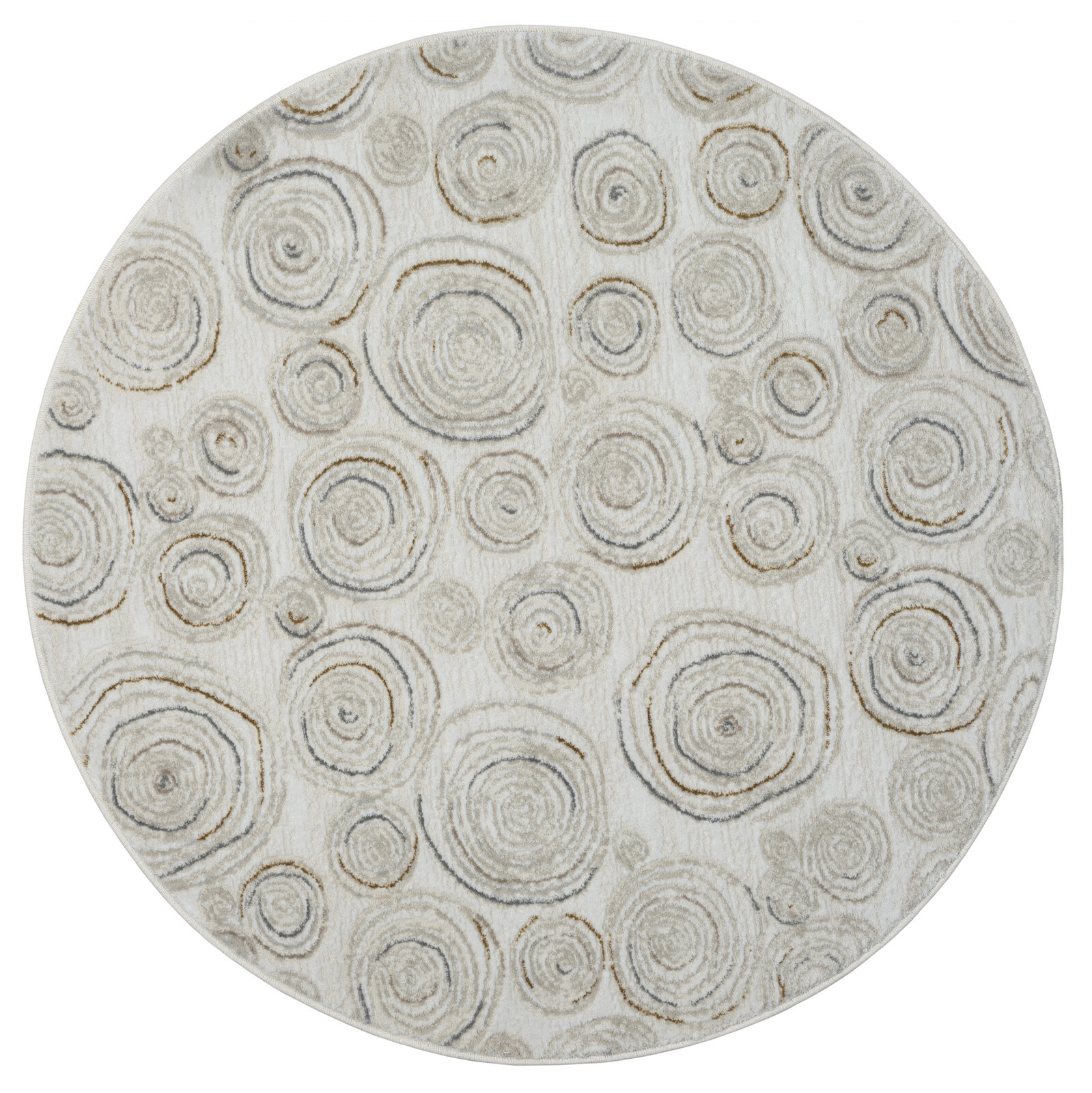 Kusový koberec My Style CA60050 creme kruh, 120x120, béžová, chodba / předsíň, My Flair