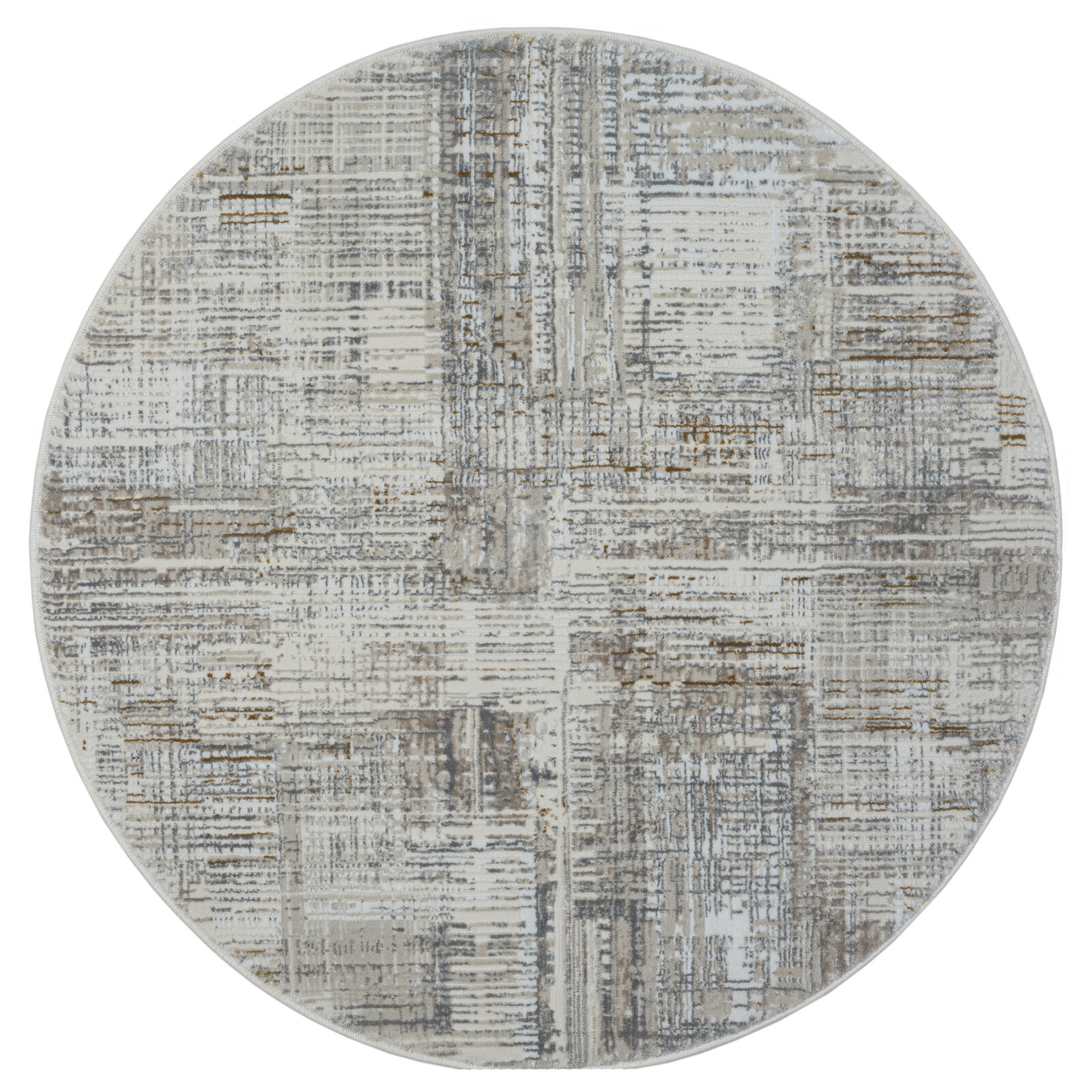 Kusový koberec My Taste CA60062 creme kruh, 120x120, šedá, chodba / předsíň, My Flair