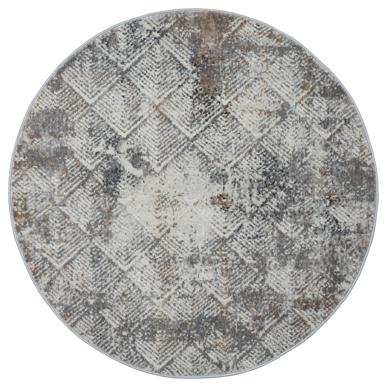 Kusový koberec My Heart CA60070 creme kruh, 120x120, šedá, chodba / předsíň, My Flair