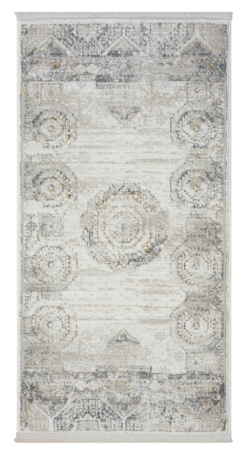 Kusový koberec My Kazak creme, 150x80, šedá, chodba / předsíň, My Flair