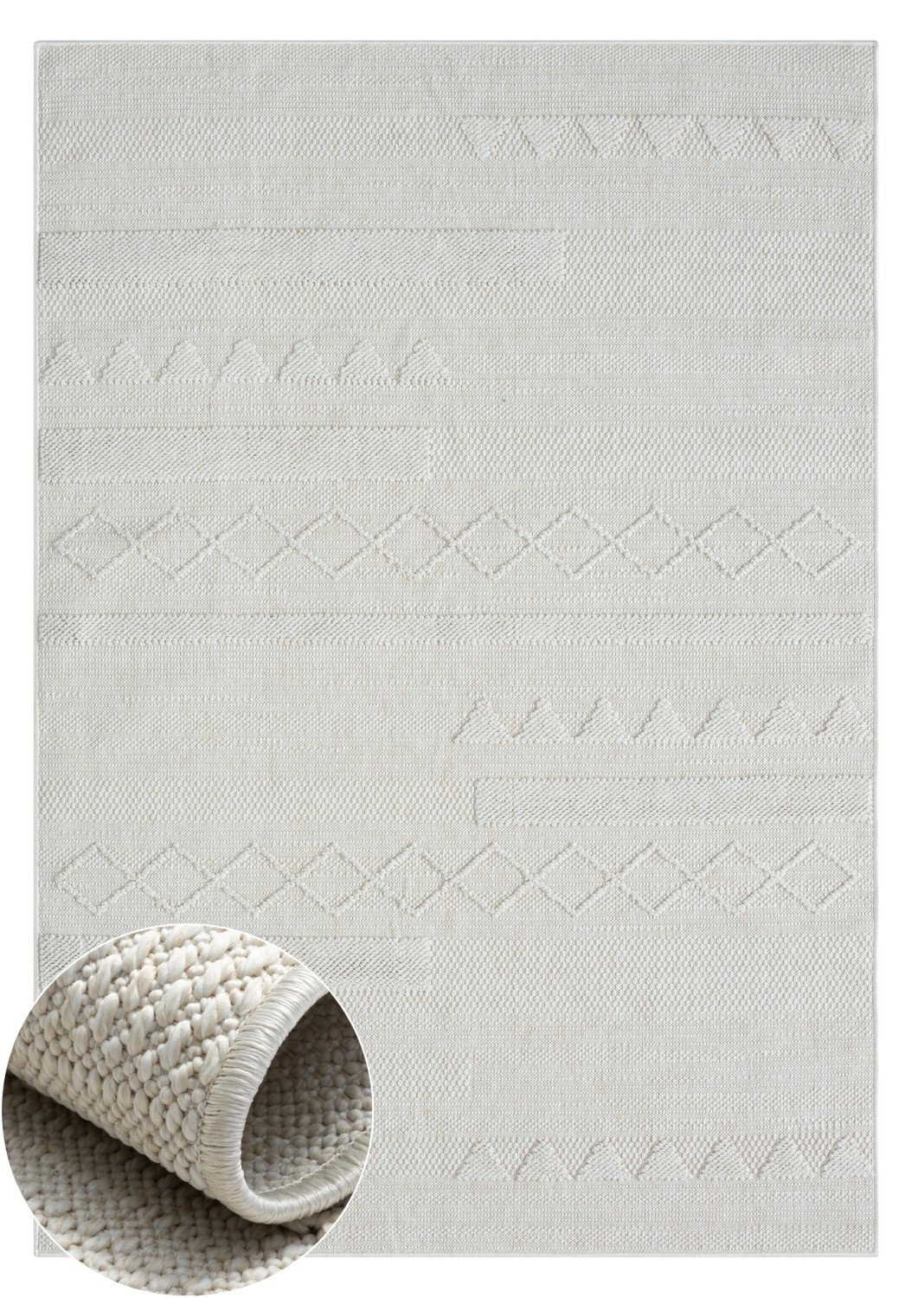 Kusový koberec Velvet Vista cream, 150x80, bílá, chodba / předsíň, My Flair