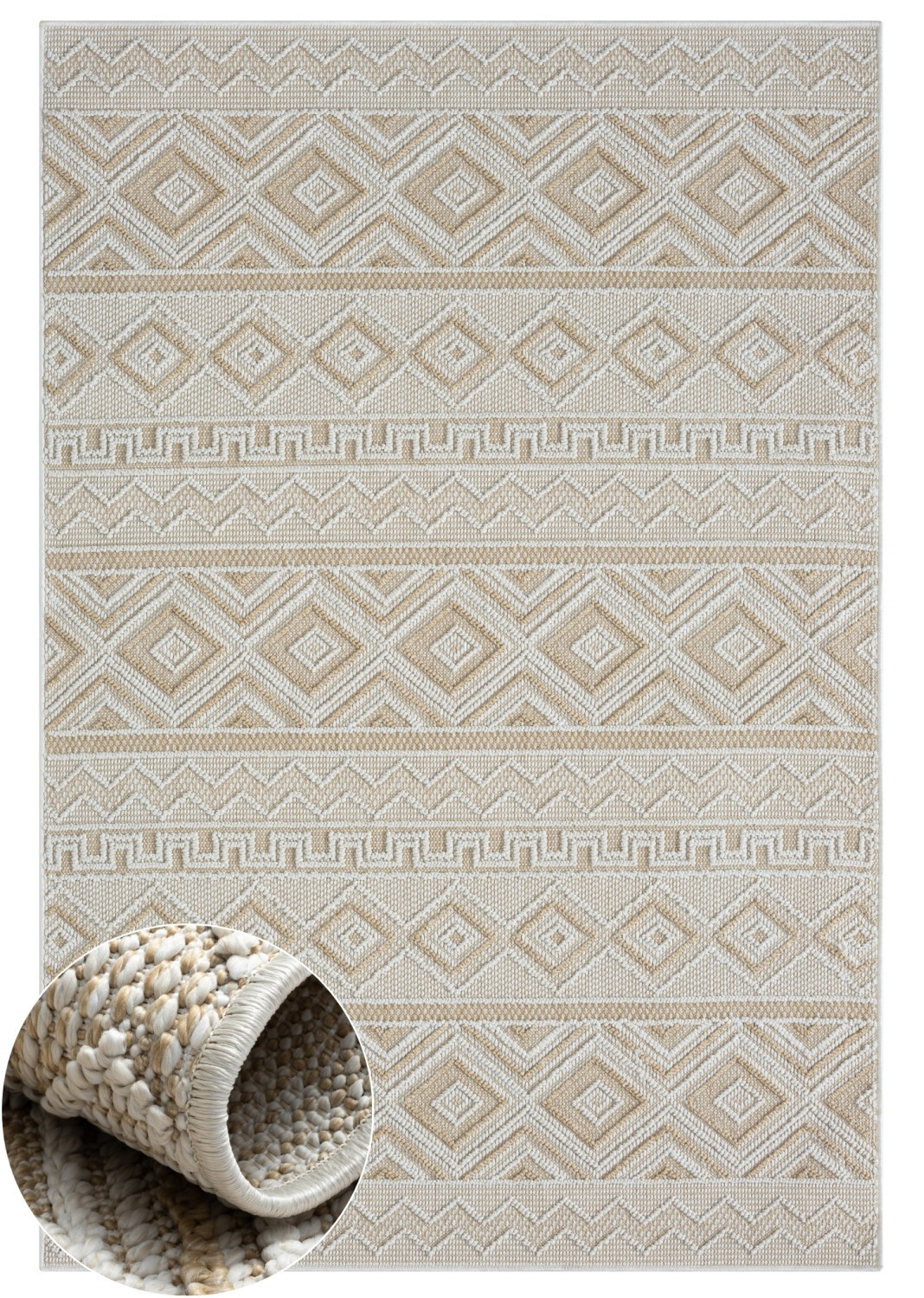 Kusový koberec Patio beige, 150x80, béžová, chodba / předsíň, My Flair