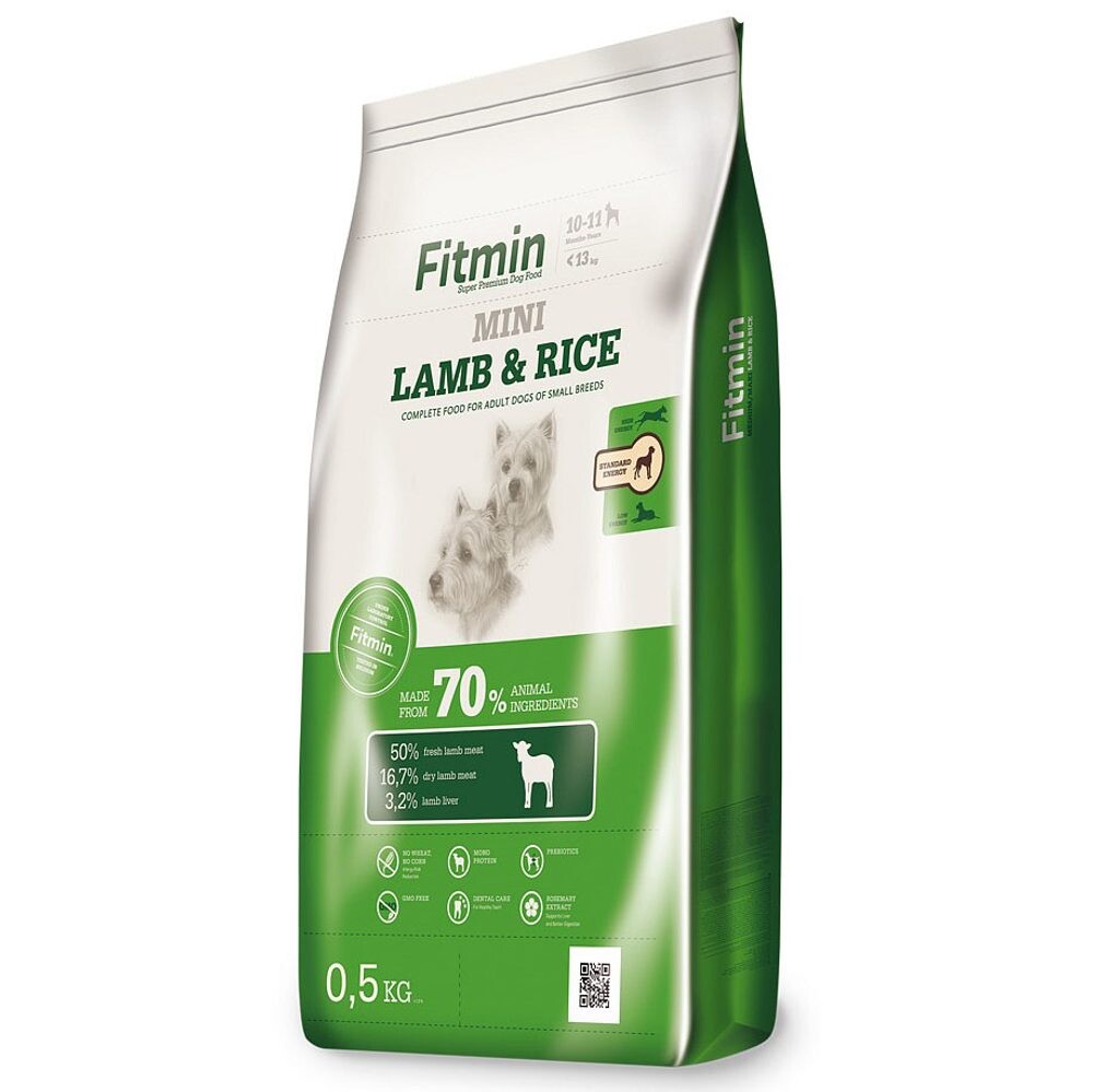 Fitmin Dog Mini Lamb & Rice 500 g - expirace do 20.11.2025 | Granule pro psy