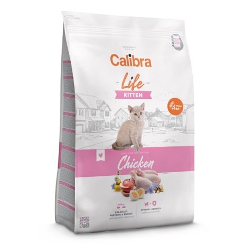 Calibra Cat Life Kitten Chicken 6 kg - expirace do 2.12.2025 | Granule pro kočky