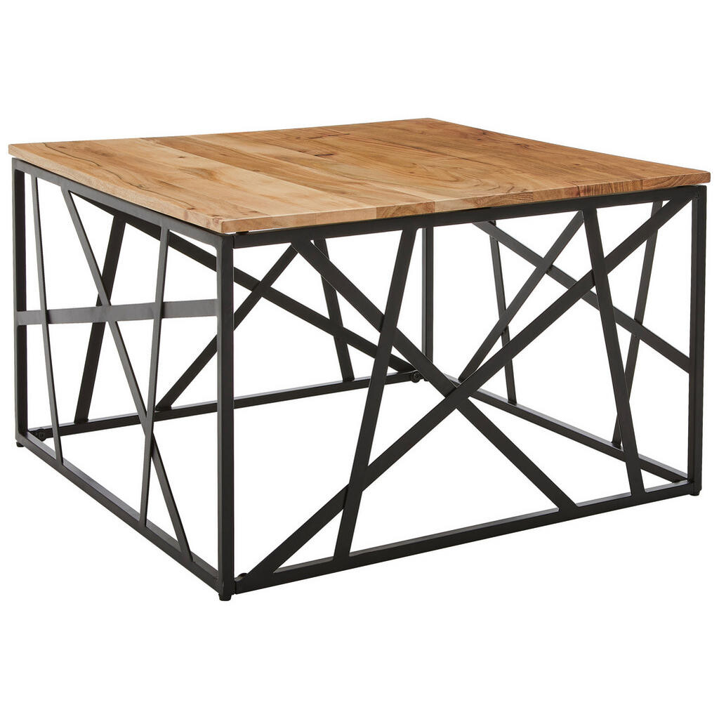 Livetastic KONFERENČNÍ STOLEK, černá, barvy akácie, dřevo, kov, 70/43/70 cm