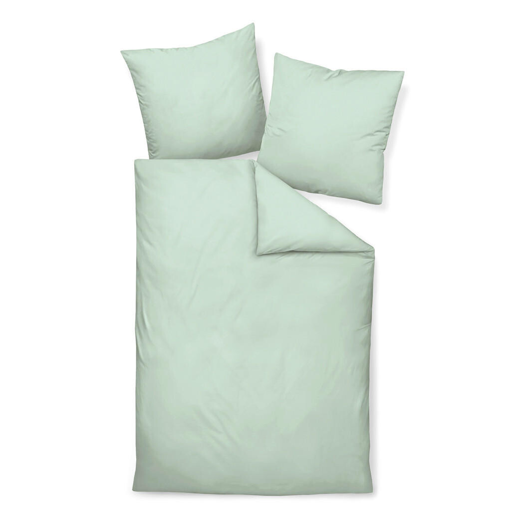 Janine POVLEČENÍ, makosatén, jadeitově zelená, 155/220 cm