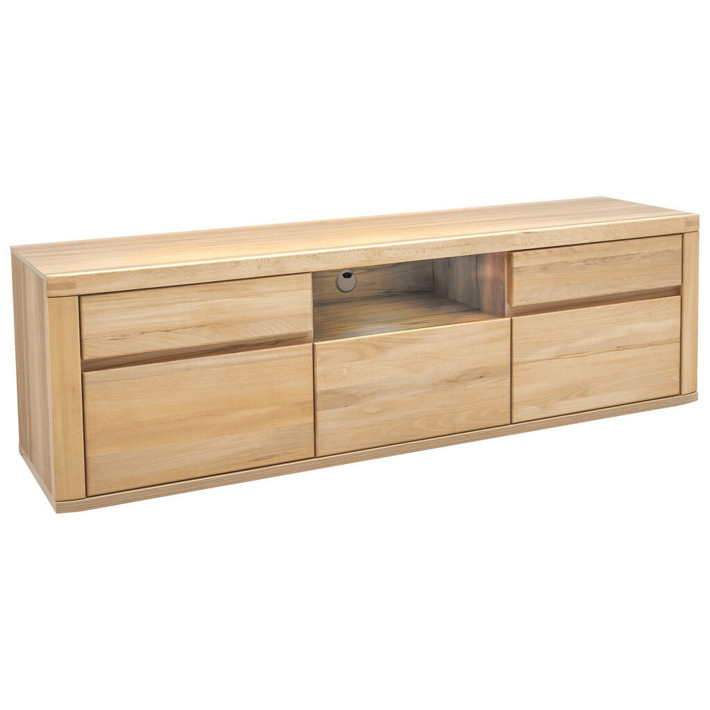 Voleo NÍZKÁ KOMODA, dub, barva starého dubu, 194,4/58,4/50 cm