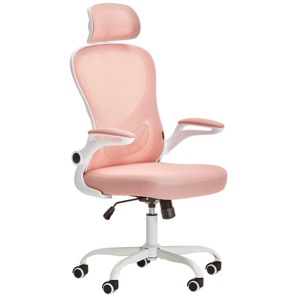 Livetastic OTOČNÁ ŽIDLE, síťovina, bílá, pink