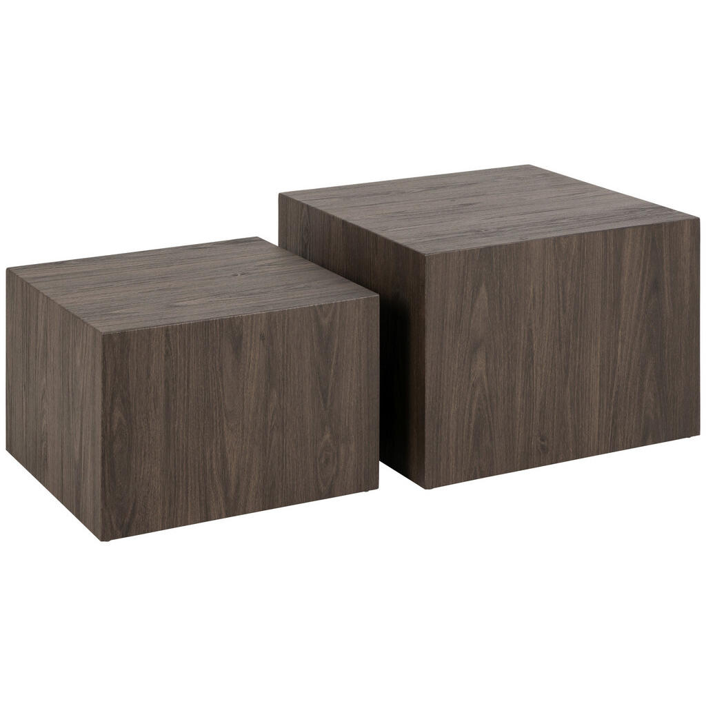 XXXL SADA KONFERENČNÍCH STOLKŮ, tmavě hnědá, kompozitní dřevo, 50/58/40/50/33/58 cm