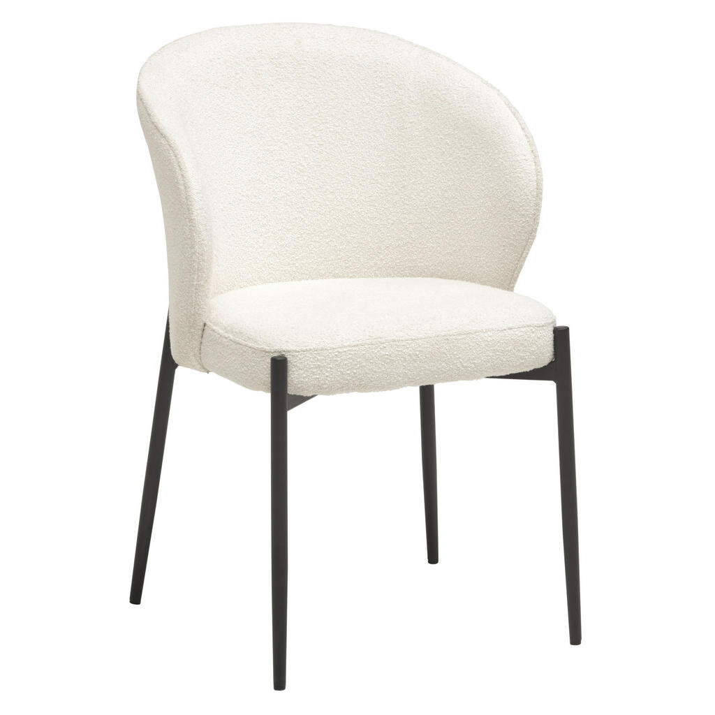 Livetastic ŽIDLE S PODRUČKAMI, železo, buklé, bílá