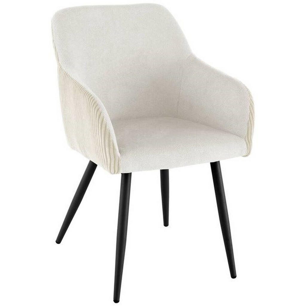 Livetastic ŽIDLE S PODRUČKAMI, železo, manšestr, vzhled lnu, béžová