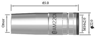Alfa In Hubice hořáku ARC M22 super kónická AM22TN