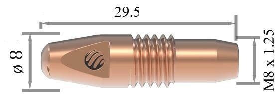 Alfa In Průvlak hořáku ARC M22 Kus: 0,80 mm AM2CT08