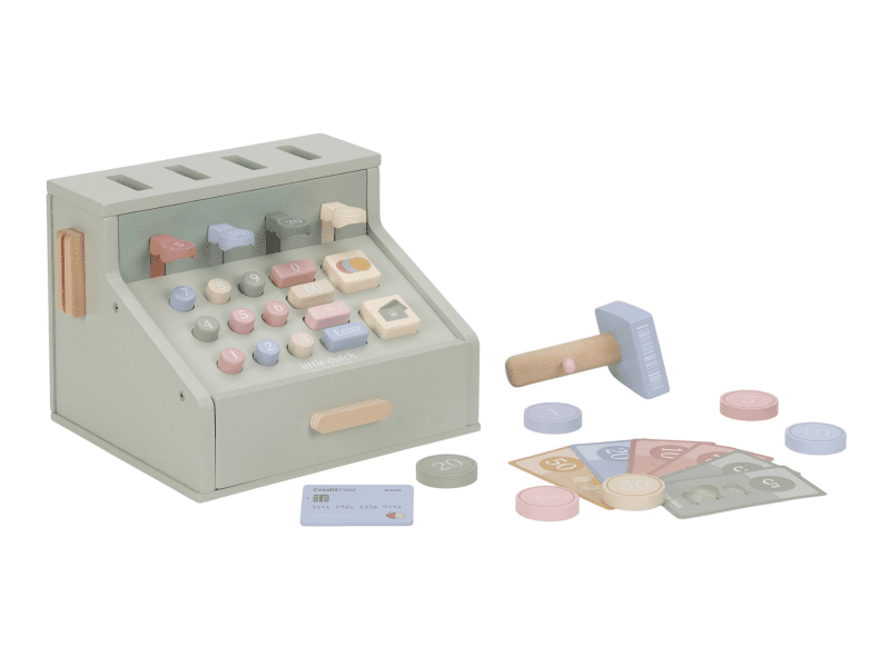 Little Dutch Pokladna se skenerem a čtečkou karet dřevěná