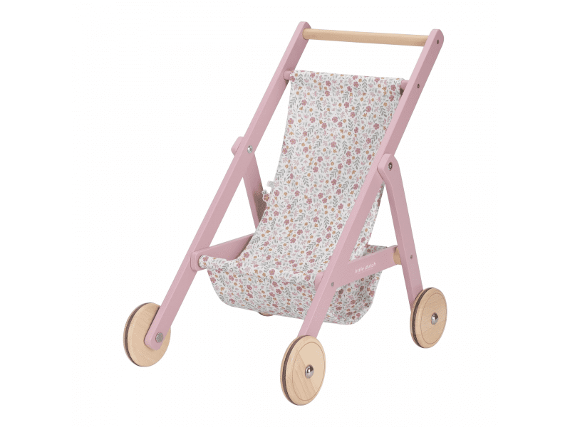 Little Dutch Kočárek pro panenky golfky dřevěné Pink