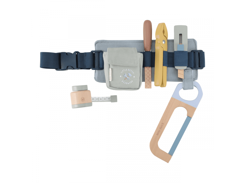 Little Dutch Pásek s dřevěným nářadím Blue