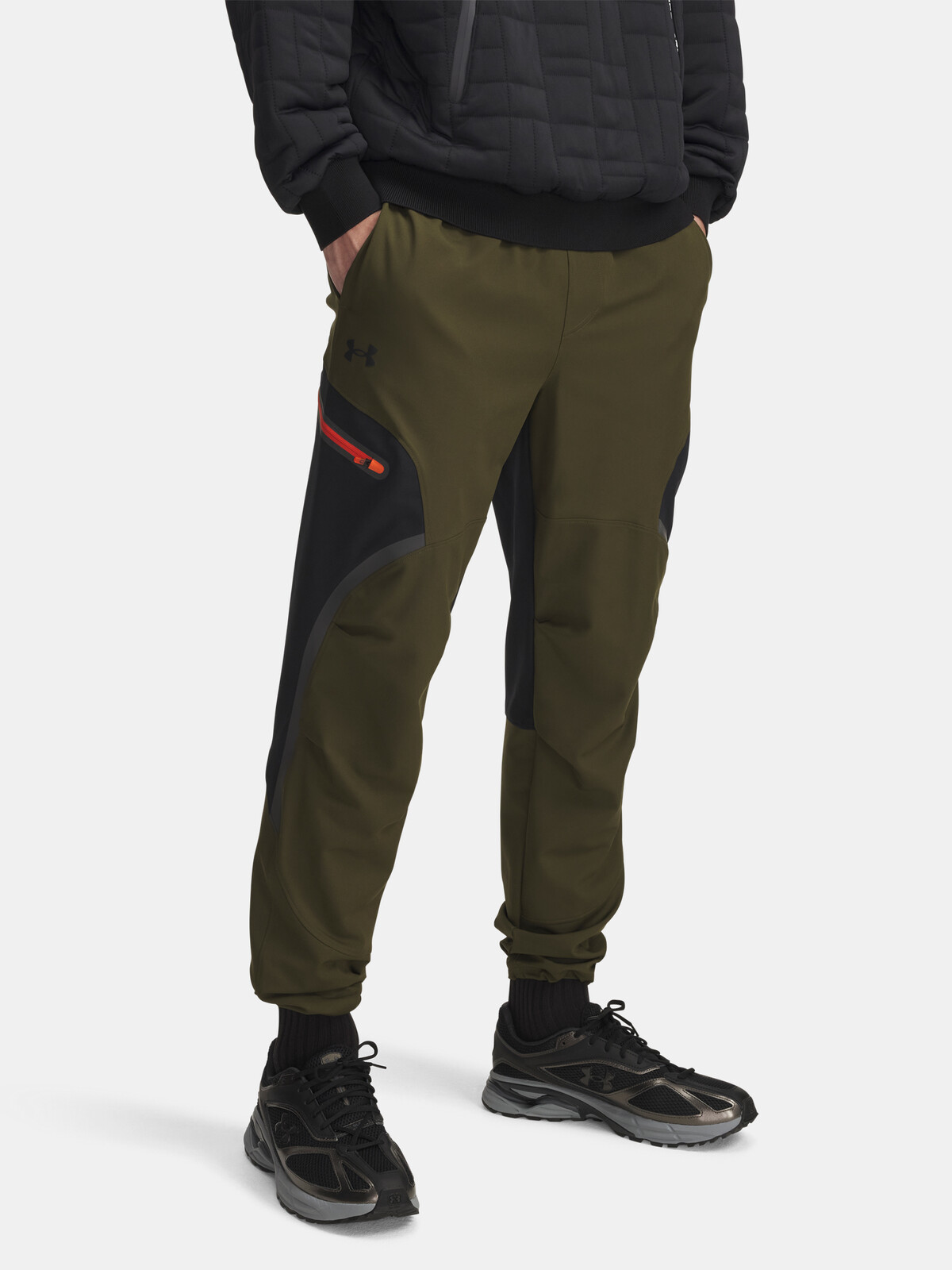 Pánské sportovní kalhoty Under Armour UA Unstoppable Cargo Pant-GRN - Pánské