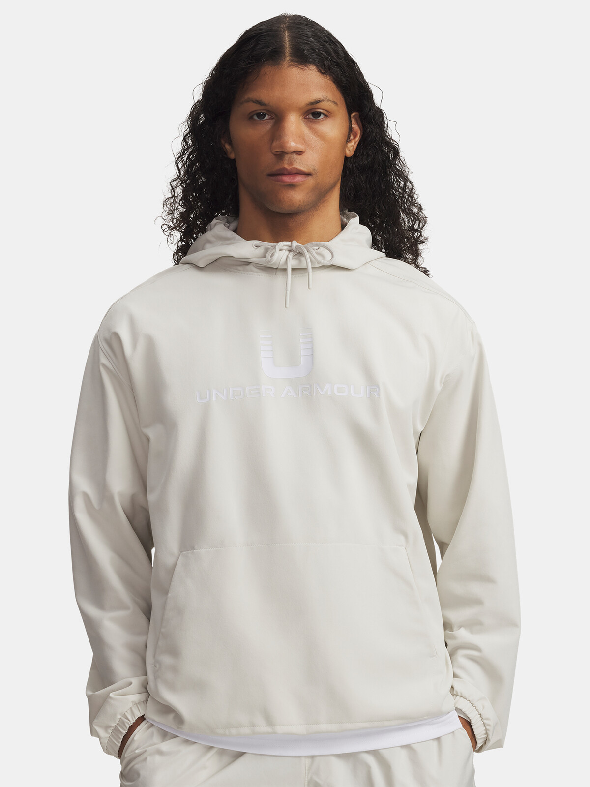 Pánská mikina Under Armour UA Unstoppable Wvn Hoodie-WHT - Pánské
