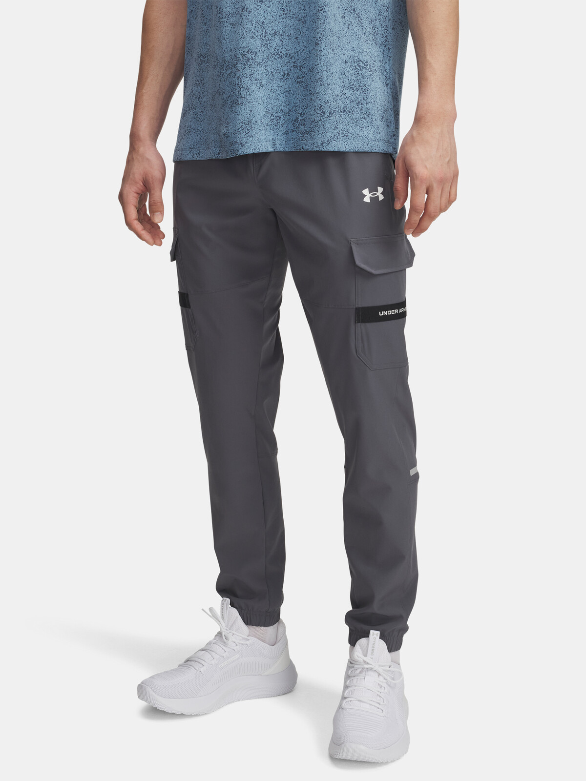 Pánské sportovní kalhoty Under Armour UA Tech Utility Woven Pant-GRY - Pánské