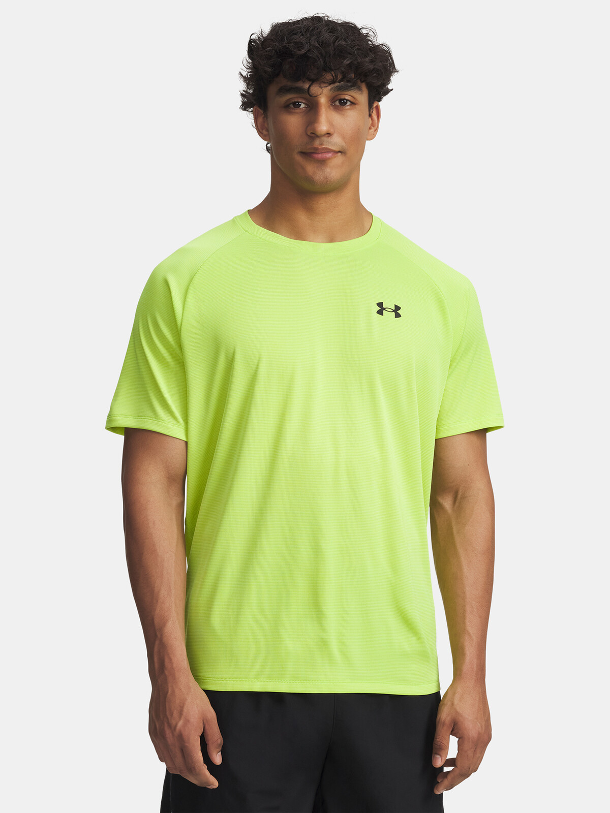 Pánské tričko Under Armour UA Tech Textured SS-GRN - Pánské