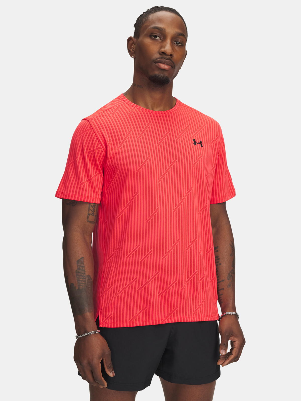 Pánské tričko Under Armour UA Tech Vent Jacquard-RED - Pánské