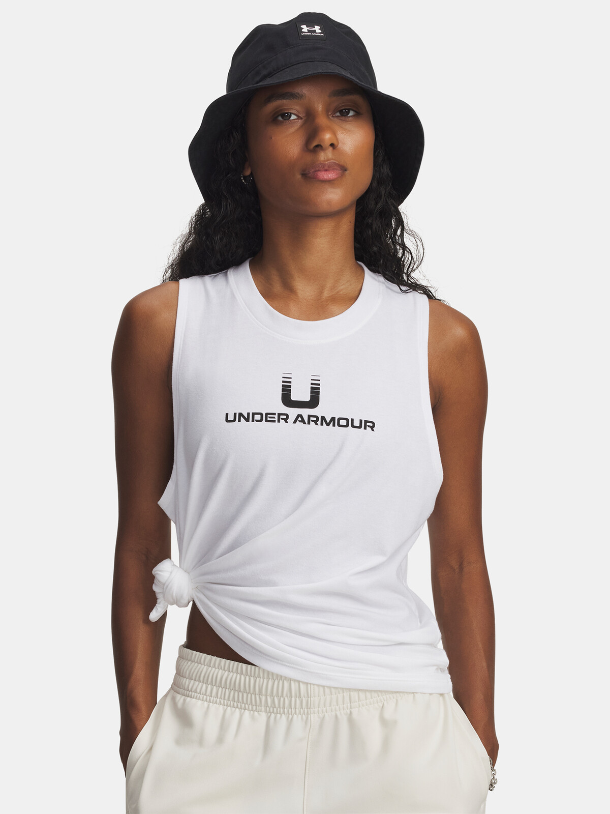 Dámské tílko Under Armour UA Varsity U Tank-WHT - Dámské