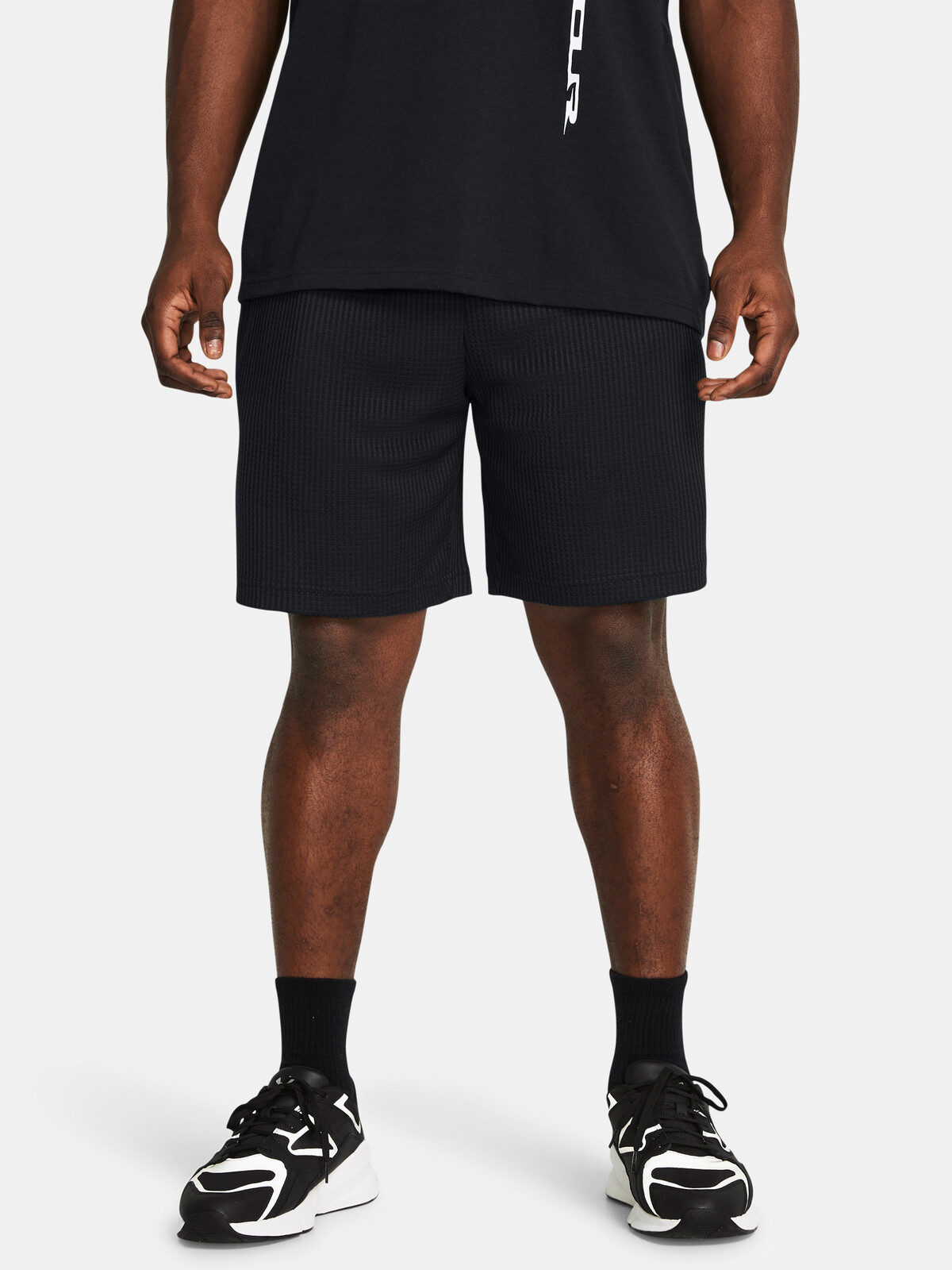 Pánské kraťasy Under Armour UA Rival Waffle Short-BLK - Pánské