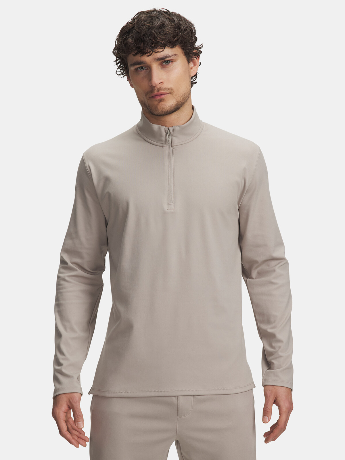 Pánské tričko Under Armour UA Meridian 1/4 Zip-BRN - Pánské