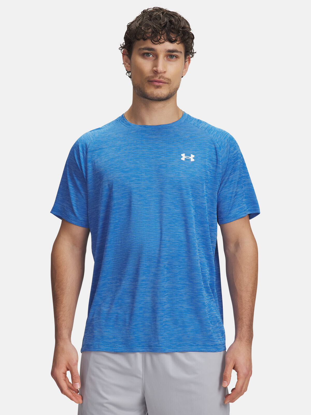 Pánské tričko Under Armour UA Tech Textured SS-BLU - Pánské