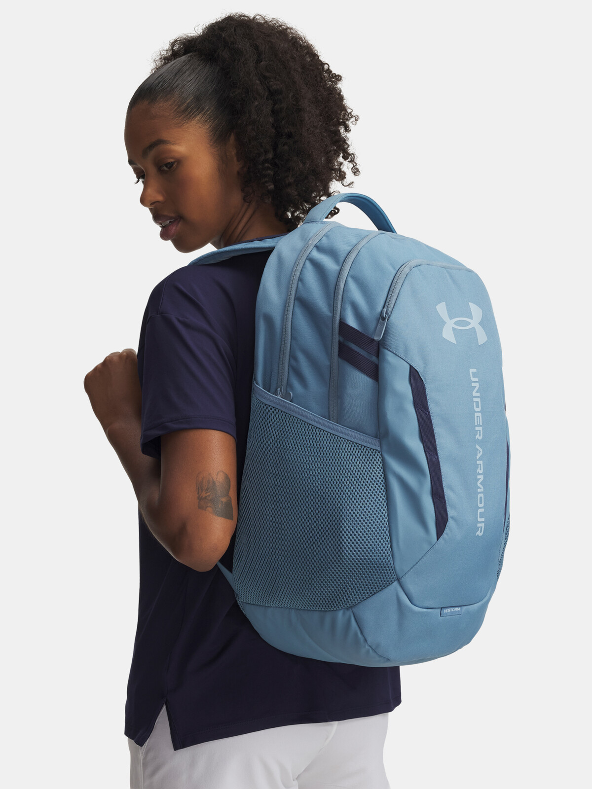 Unisexový batoh Under Armour UA Hustle 6.0 Backpack-BLU - unisex