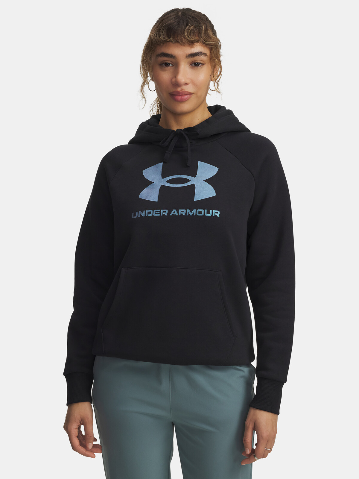 Dámská mikina Under Armour UA Rival Flc Shimmer Hdy-BLK - Dámské