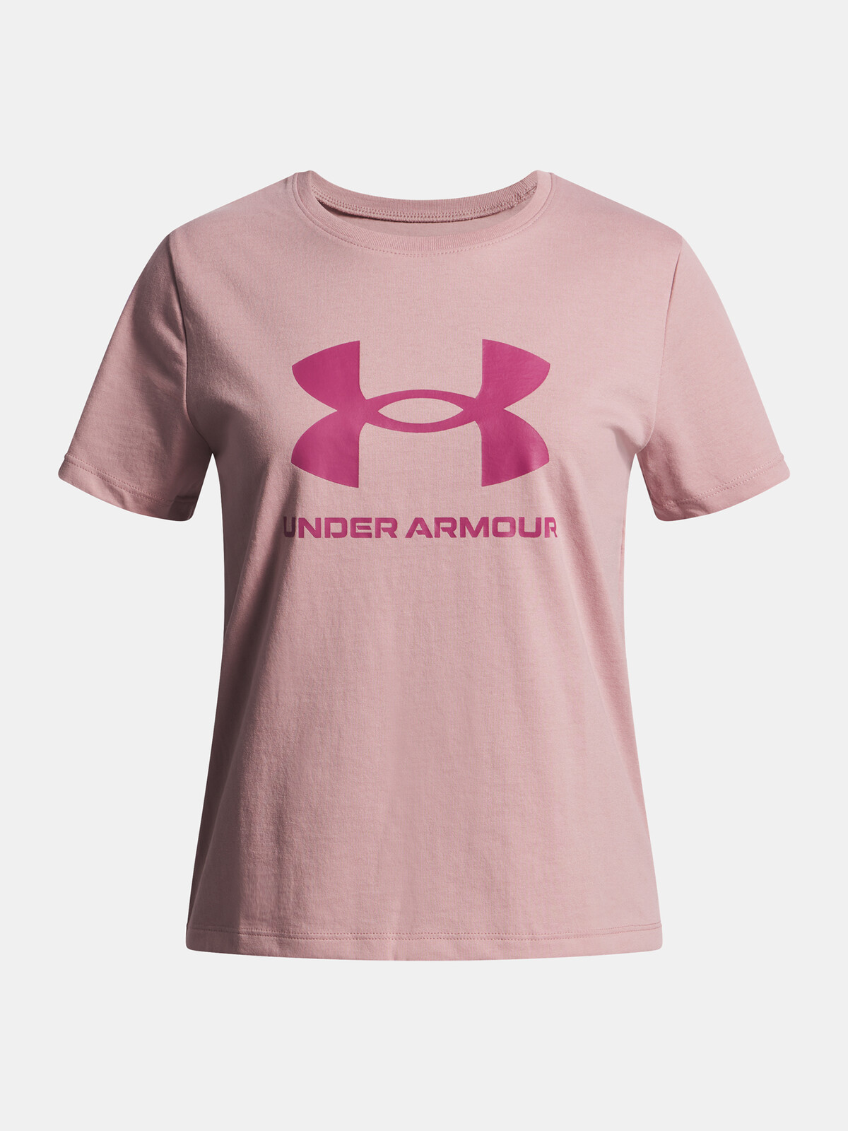 Dívčí tričko Under Armour UA BIG LOGO SS-PNK - Holky