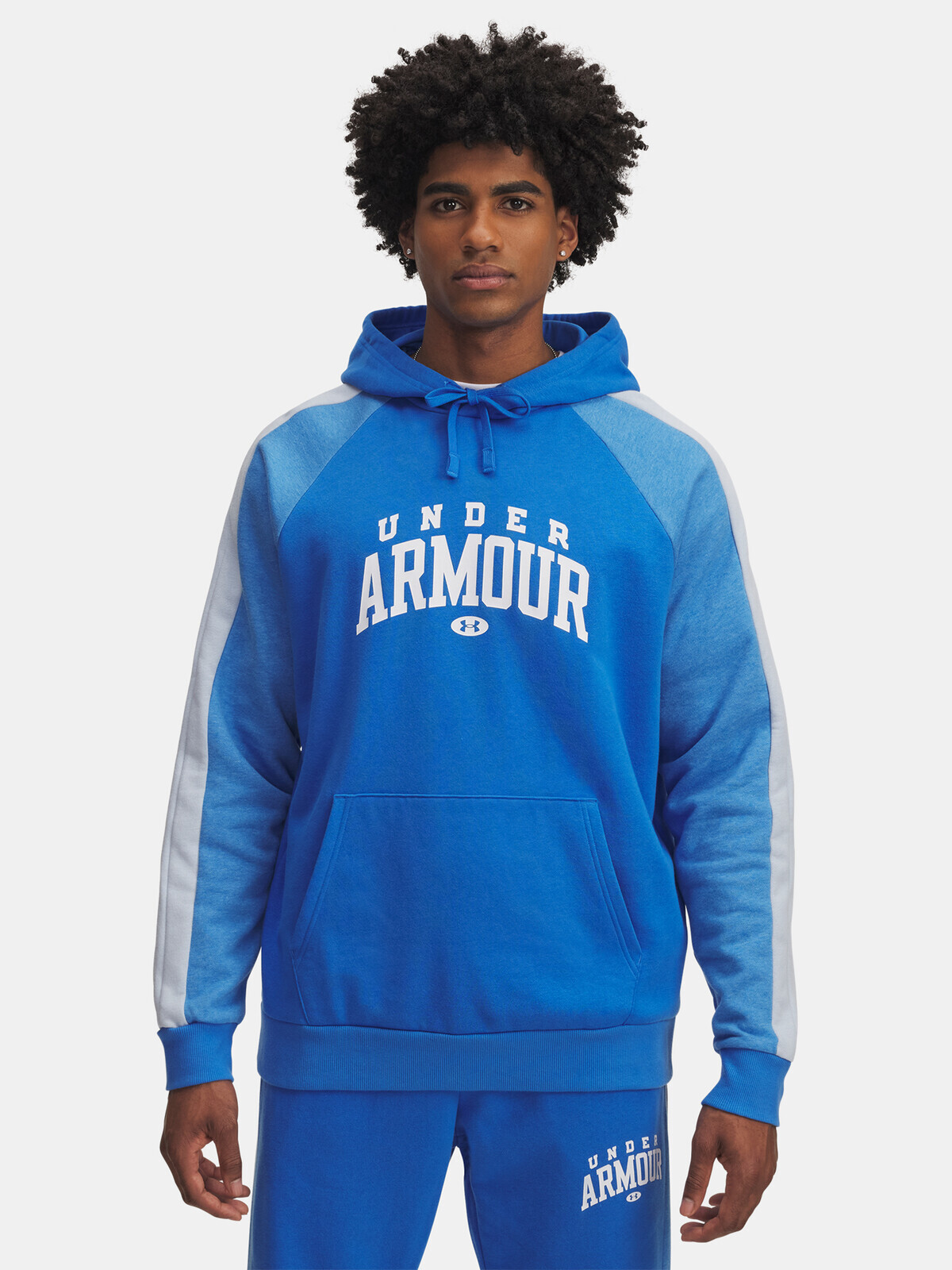 Pánská mikina Under Armour UA Rival Flc CB Hood-BLU - Pánské