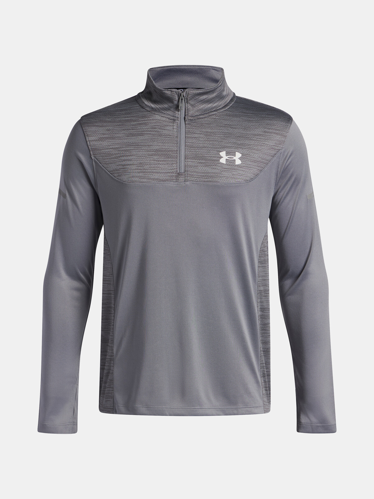Chlapecké tričko Under Armour UA Tech Utility 1/4 Zip-GRY - Kluci