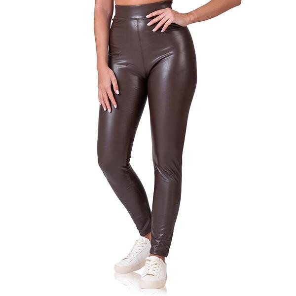 Bellinda 
LEATHEROPTIC LEGGINGS - Women's Leather Leggings - Dark Brown