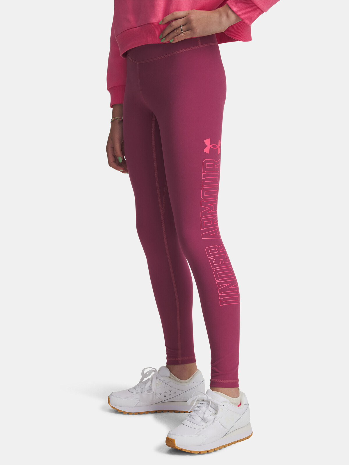 Dívčí legíny Under Armour UA Motion Branded Legging-RED - Holky