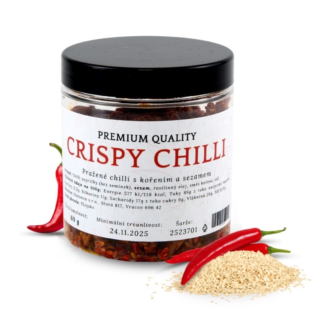 NUTSMAN Pražené chilli s kořením a sezamem 60 g