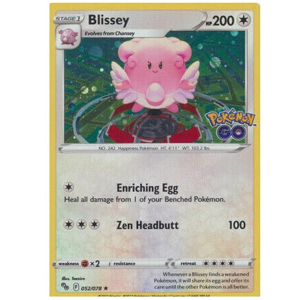 Pokémon Go karta Blissey Promo